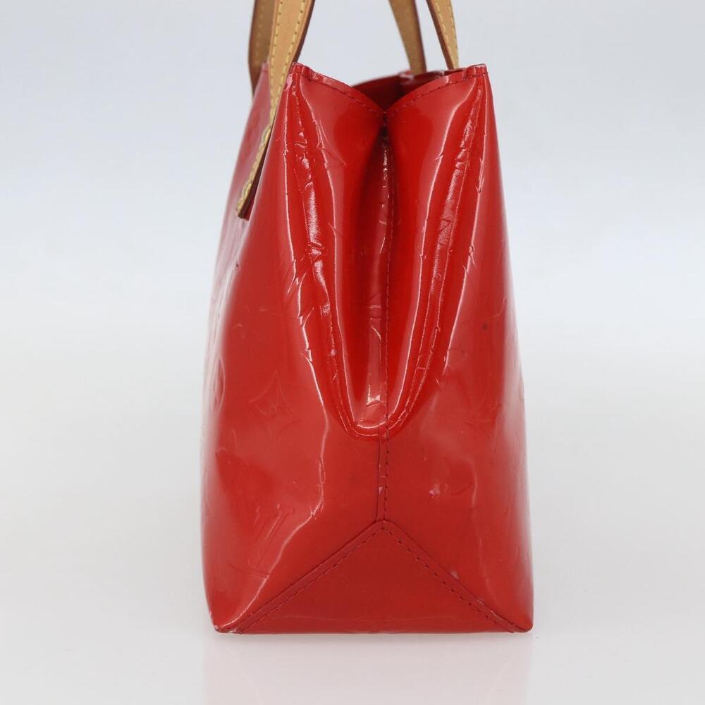 LOUIS VUITTON Monogram Vernis Reade PM Hand Bag Red Rouge M91088 LV Auth 158118 - Picture 3 of 16